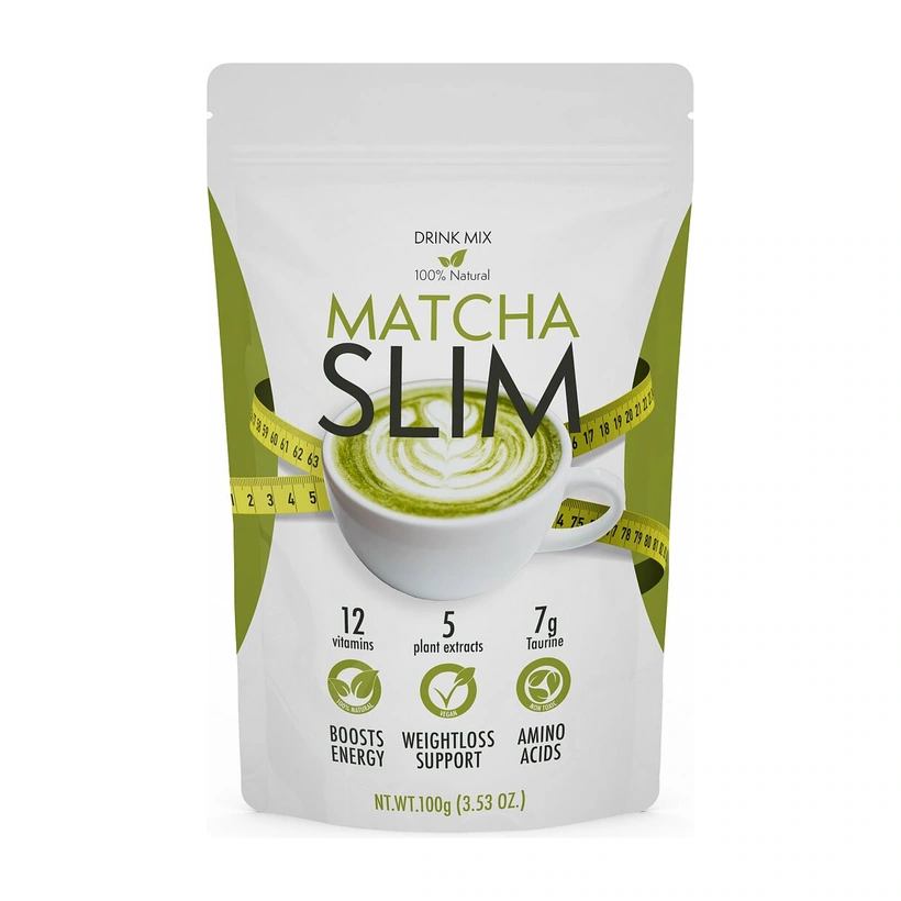 Verpackung von Matcha Slim, 100 g